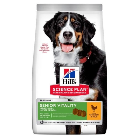 Ração para cão hill´s science plan canine mature adult 5+ senior vitality large breed pollo