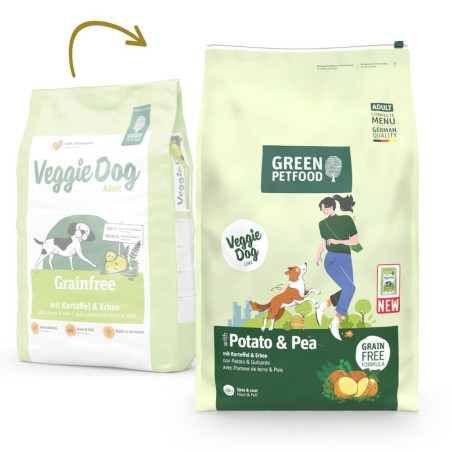 Ração para cão green petfood veggie dog grain free