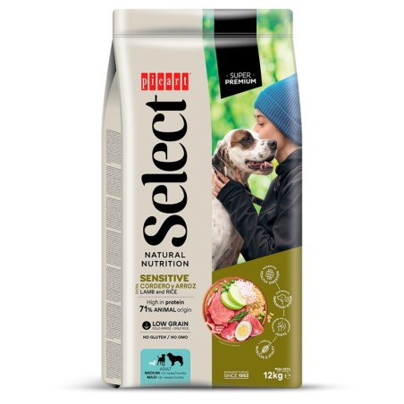 Ração para cão picart select adult sensitive lamb and rice