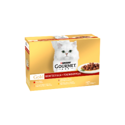 Comida húmida para gato purina gourmet gold pedacinhos em molho multipack 12 | wet (lata)