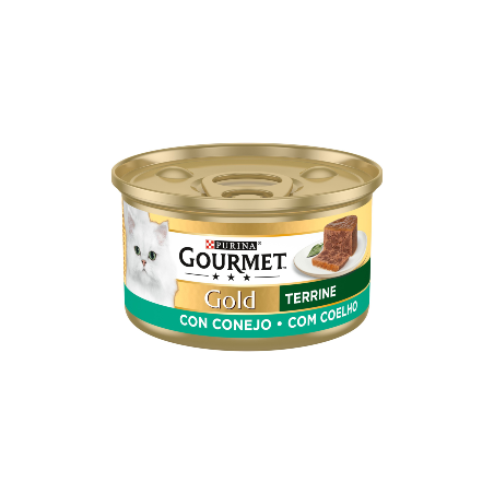 Comida húmida para gato purina gourmet gold terrine de coelho | wet (lata)