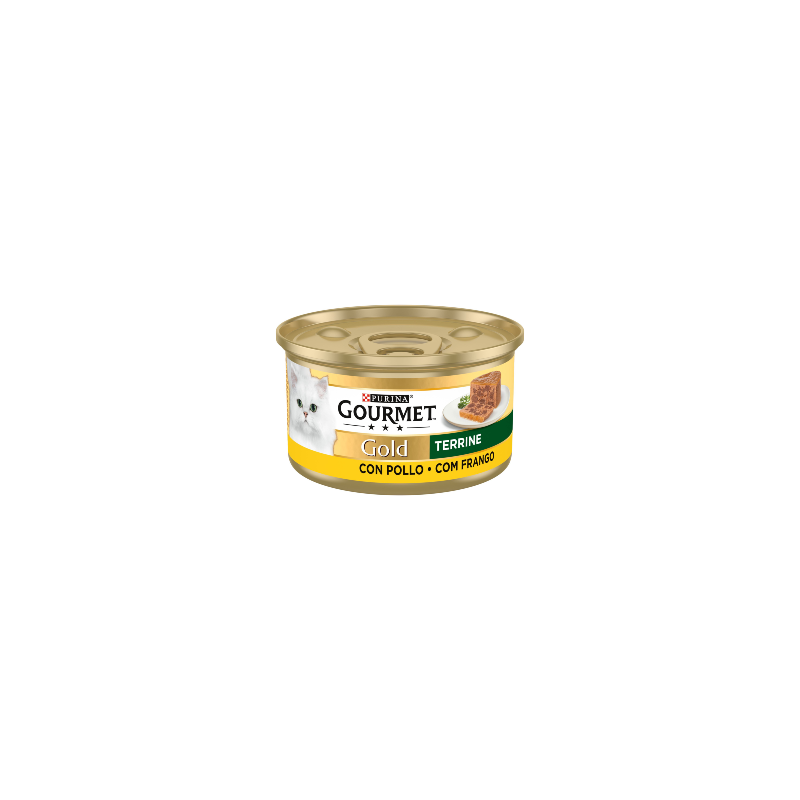 Comida húmida para gato purina gourmet gold terrine de frango | wet (lata)