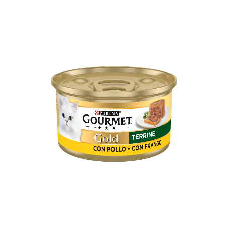 Comida húmida para gato purina gourmet gold terrine de frango | wet (lata)