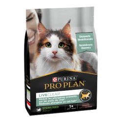 Ração para gato purina pro plan cat liveclear sterilised adult salmon