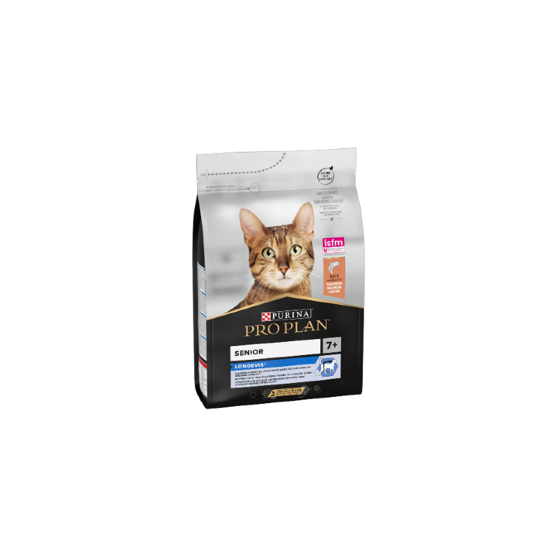Ração para gato purina pro plan cat longevis original senior adult 7+ salmon