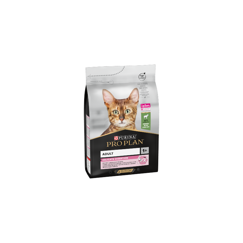 Ração para gato purina pro plan cat optidigest delicate adult lamb