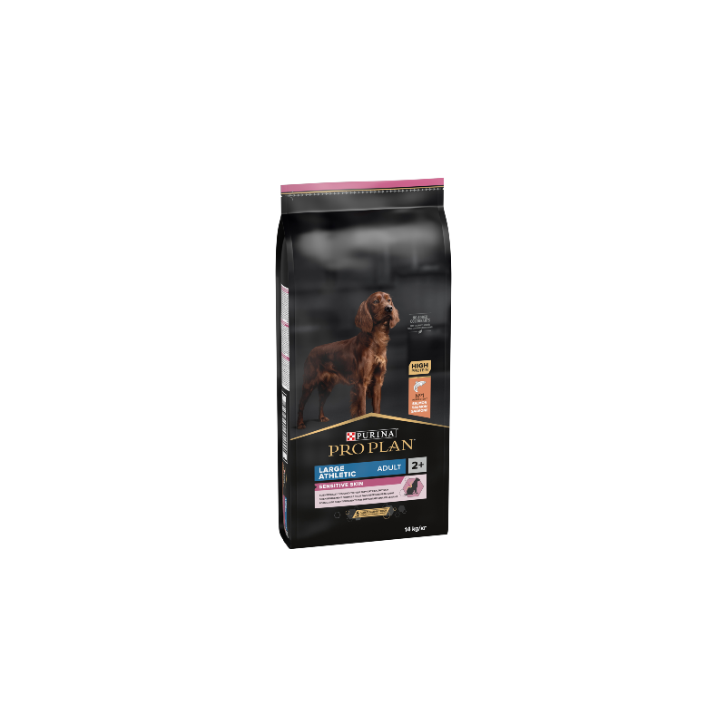 Ração para cão purina pro plan dog optiderma large athletic adult sensitive skin