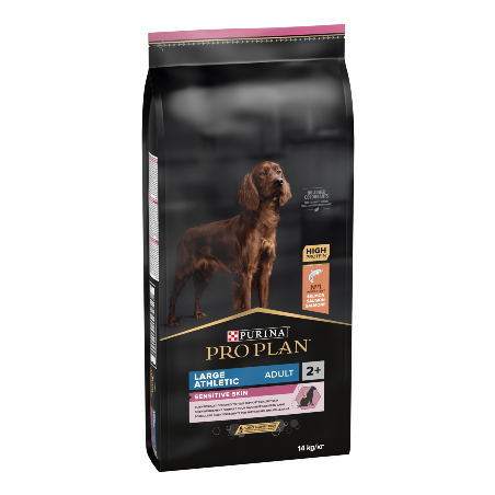 Ração para cão purina pro plan dog optiderma large athletic adult sensitive skin