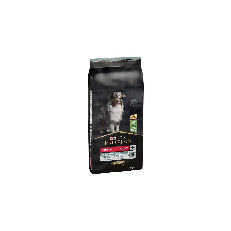 Ração para cão purina pro plan dog optidigest medium adult sensitive digestion lamb