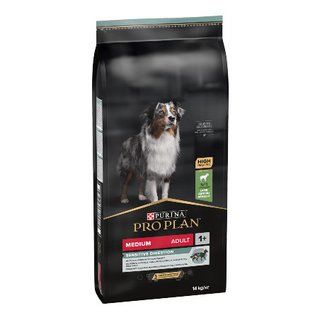 Ração para cão purina pro plan dog optidigest medium adult sensitive digestion lamb