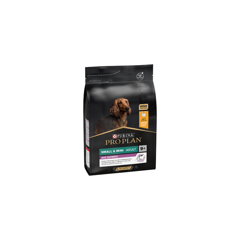 Ração para cão purina pro plan dog small & mini adult 9+