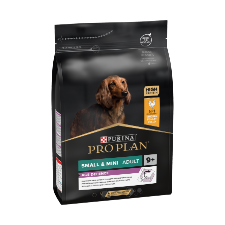 Ração para cão purina pro plan dog small & mini adult 9+