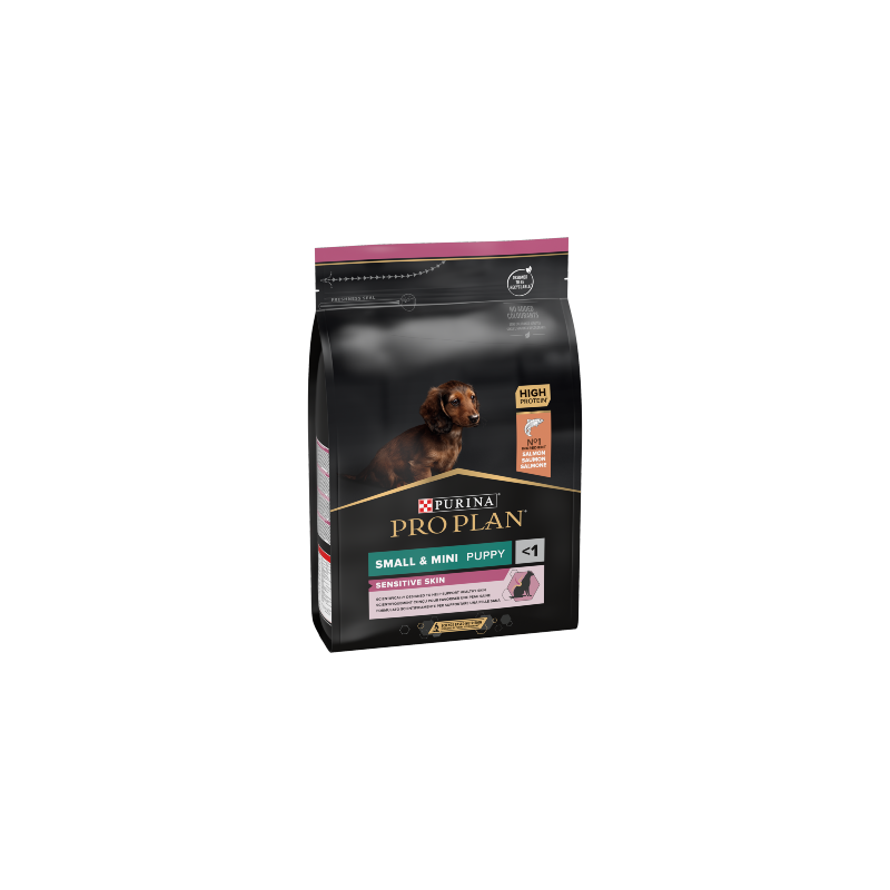 Ração para cão purina pro plan dog small & mini puppy sensitive skin