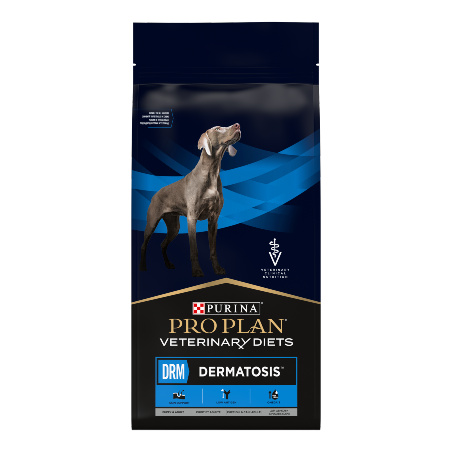 Ração para cão purina pro plan vet diets canine drm - dermatologic management