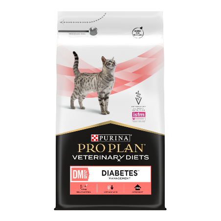 Ração para gato purina pro plan vet diets feline dm - diabetes management