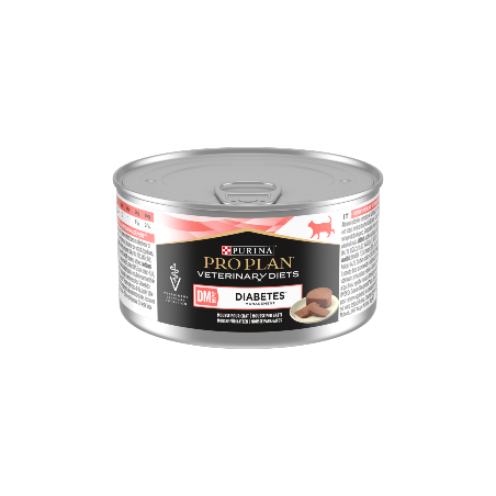 Comida húmida para gato purina pro plan vet diets feline dm - diabetes management | wet (lata)
