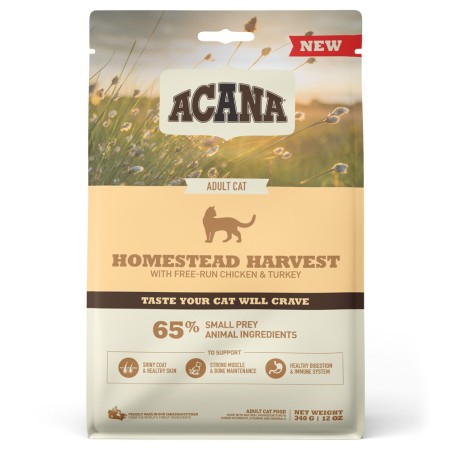 Ração para gato acana cat homestead harvest