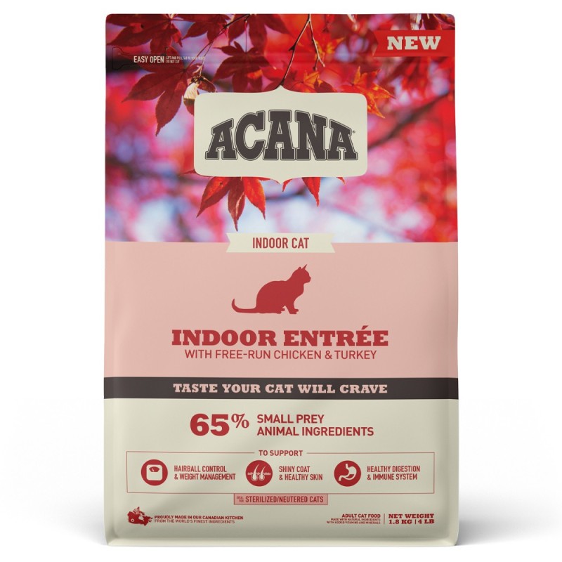 Ração para gato acana cat indoor entrée