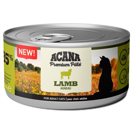 Comida húmida para gato acana cat premium patê lamb| wet (lata)