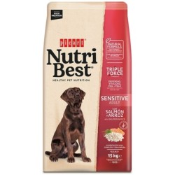 Ração para cão picart nutribest adult sensitive salmon & rice