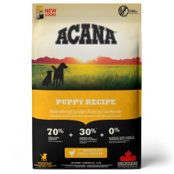 Ração para cão acana dog puppy recipe