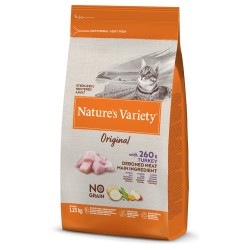Ração para gato natures variety cat original no grain sterilized peru