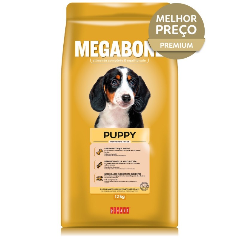Ração para cão picart megabone puppy