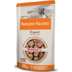 Comida húmida para cão natures variety dog original no grain mini vaca paté | wet (saqueta)